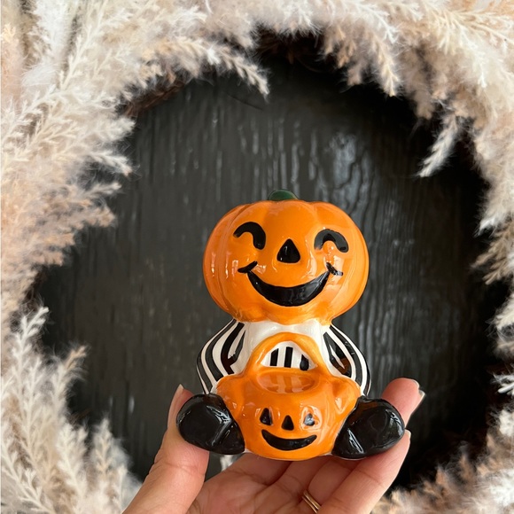 Target Other - ✨NEW🎃Target Hyde and Eek Ceramic Sitting Pumpkin Halloween Decorative Figurine